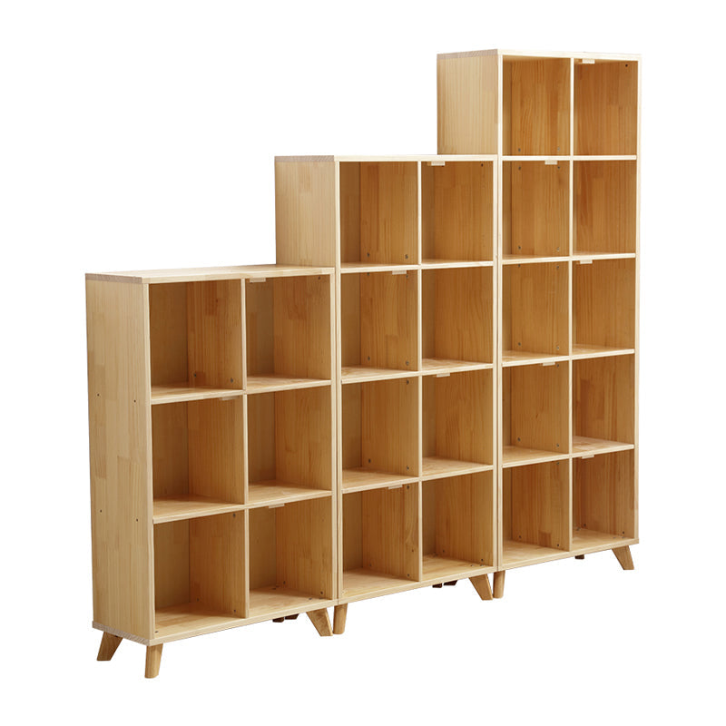Natural Cube Bookshelf Contemporary Pine Wood Shelf for Home Office Clearhalo 'Bookcases' 'furn' 'furn_bookcases' 'Furniture' 'furniture_bookcases' 'kitchen' 'kitchen_bookcases' 'Living Room Furniture' 'Office Furniture' 4678392