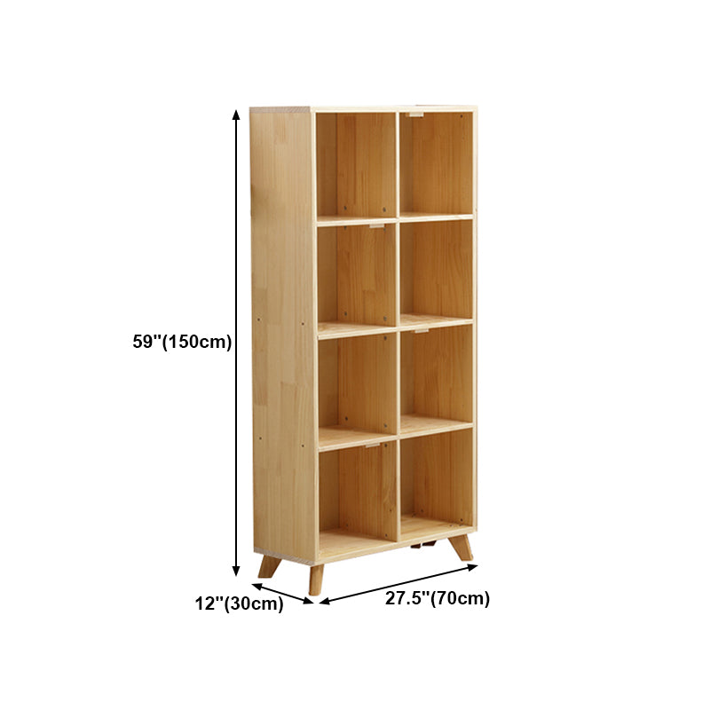 Natural Cube Bookshelf Contemporary Pine Wood Shelf for Home Office Clearhalo 'Bookcases' 'furn' 'furn_bookcases' 'Furniture' 'furniture_bookcases' 'kitchen' 'kitchen_bookcases' 'Living Room Furniture' 'Office Furniture' 4678402