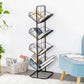 Metal Geometric Bookcase Industrial Book Shelf for Home Office 14"L x 14"W x 43"H Black Clearhalo 'Bookcases' 'furn' 'furn_bookcases' 'Furniture' 'furniture_bookcases' 'kitchen' 'kitchen_bookcases' 'Living Room Furniture' 'Office Furniture' 4678414