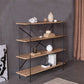 Industrial Style Etagere Bookshelf Vertical Shelf Bookcase for Home 59.1"L x 11.8"W x 51.2"H Clearhalo 'Bookcases' 'furn' 'furn_bookcases' 'Furniture' 'furniture_bookcases' 'kitchen' 'kitchen_bookcases' 'Living Room Furniture' 'Office Furniture' 4678444