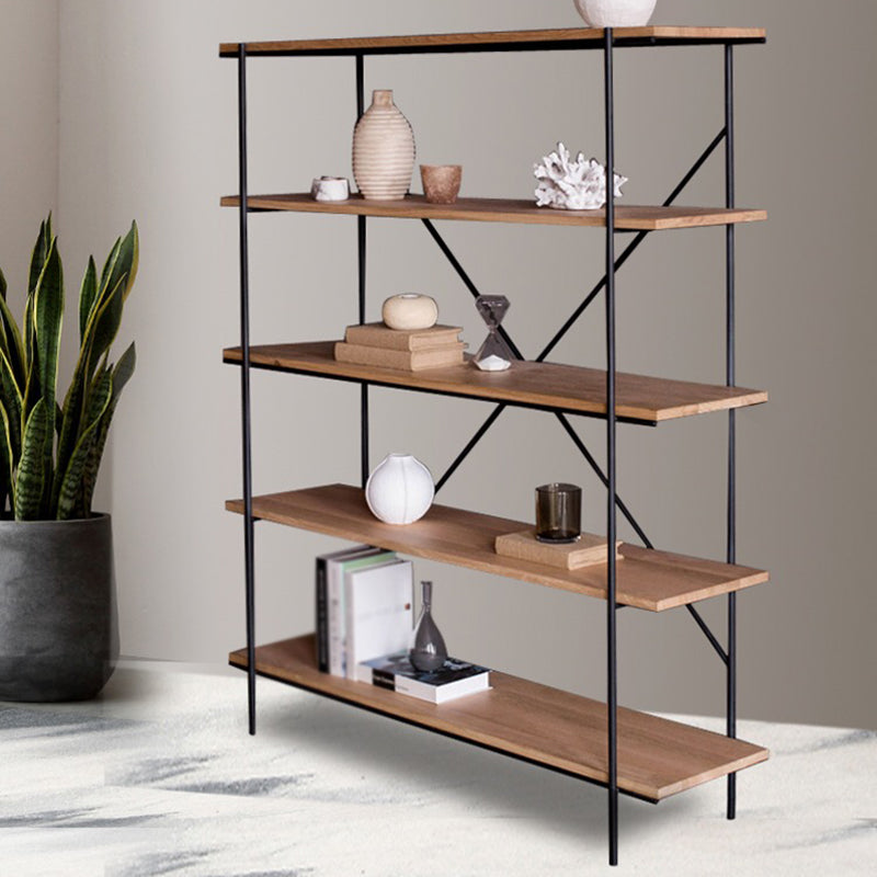 Industrial Style Etagere Bookshelf Vertical Shelf Bookcase for Home Clearhalo 'Bookcases' 'furn' 'furn_bookcases' 'Furniture' 'furniture_bookcases' 'kitchen' 'kitchen_bookcases' 'Living Room Furniture' 'Office Furniture' 4678448