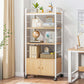 Wood Etagere Bookcase Contemporary Open Back Bookcase for Home Office Clearhalo 'Bookcases' 'furn' 'furn_bookcases' 'Furniture' 'furniture_bookcases' 'kitchen' 'kitchen_bookcases' 'Living Room Furniture' 'Office Furniture' 4678472
