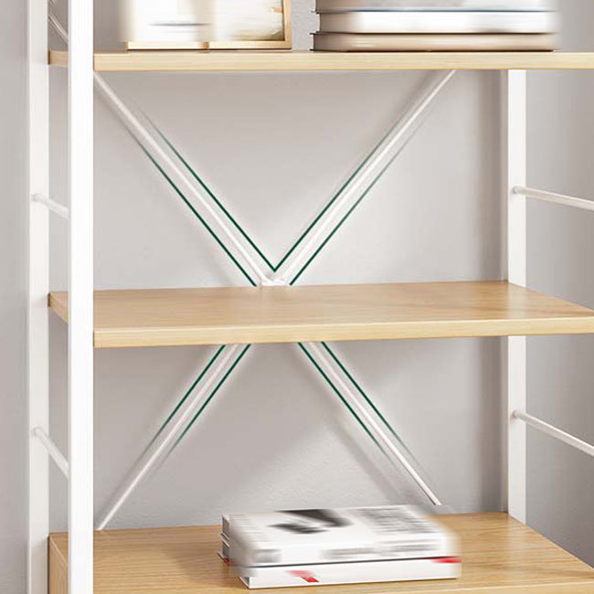 Wood Etagere Bookcase Contemporary Open Back Bookcase for Home Office Clearhalo 'Bookcases' 'furn' 'furn_bookcases' 'Furniture' 'furniture_bookcases' 'kitchen' 'kitchen_bookcases' 'Living Room Furniture' 'Office Furniture' 4678479