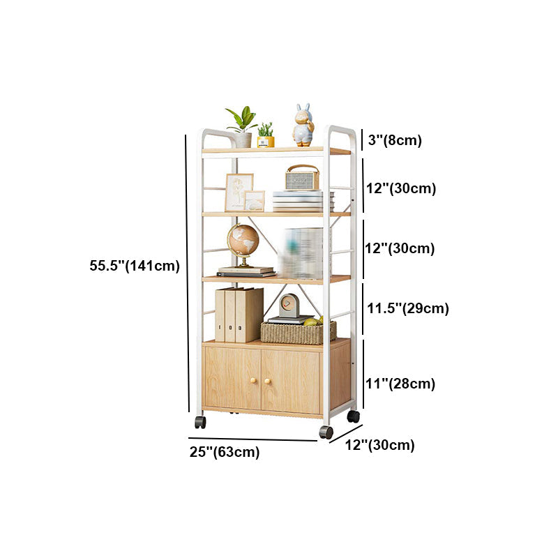 Wood Etagere Bookcase Contemporary Open Back Bookcase for Home Office Clearhalo 'Bookcases' 'furn' 'furn_bookcases' 'Furniture' 'furniture_bookcases' 'kitchen' 'kitchen_bookcases' 'Living Room Furniture' 'Office Furniture' 4678491