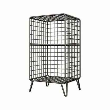 Minimalist Style Closed Bookcase Metal Shelves for Study Room 14"L x 12"W x 26"H Black Clearhalo 'Bookcases' 'furn' 'furn_bookcases' 'Furniture' 'furniture_bookcases' 'kitchen' 'kitchen_bookcases' 'Living Room Furniture' 'Office Furniture' 4678499