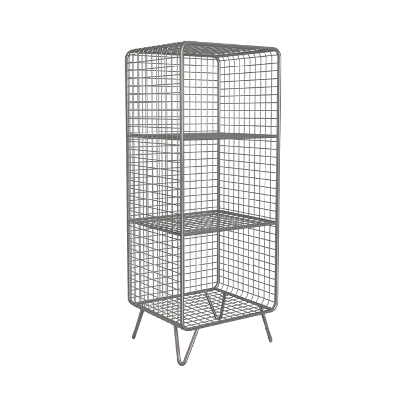 Modern Style Vertical Bookshelf Closed Back Shelf Bookcase for Home 14"L x 12"W x 35"H Silver Clearhalo 'Bookcases' 'furn' 'furn_bookcases' 'Furniture' 'furniture_bookcases' 'kitchen' 'kitchen_bookcases' 'Living Room Furniture' 'Office Furniture' 4678524