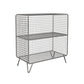 Modern Style Vertical Bookshelf Closed Back Shelf Bookcase for Home 24"L x 12"W x 28"H Silver Clearhalo 'Bookcases' 'furn' 'furn_bookcases' 'Furniture' 'furniture_bookcases' 'kitchen' 'kitchen_bookcases' 'Living Room Furniture' 'Office Furniture' 4678525