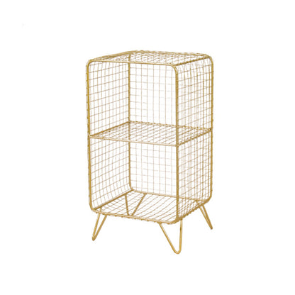 Modern Style Vertical Bookshelf Closed Back Shelf Bookcase for Home 14"L x 12"W x 26"H Gold Clearhalo 'Bookcases' 'furn' 'furn_bookcases' 'Furniture' 'furniture_bookcases' 'kitchen' 'kitchen_bookcases' 'Living Room Furniture' 'Office Furniture' 4678526