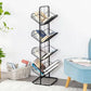 Industrial Geometric Bookcase Metal Book Shelf for Home Office 14"L x 14"W x 43"H Black Clearhalo 'Bookcases' 'furn' 'furn_bookcases' 'Furniture' 'furniture_bookcases' 'kitchen' 'kitchen_bookcases' 'Living Room Furniture' 'Office Furniture' 4678555