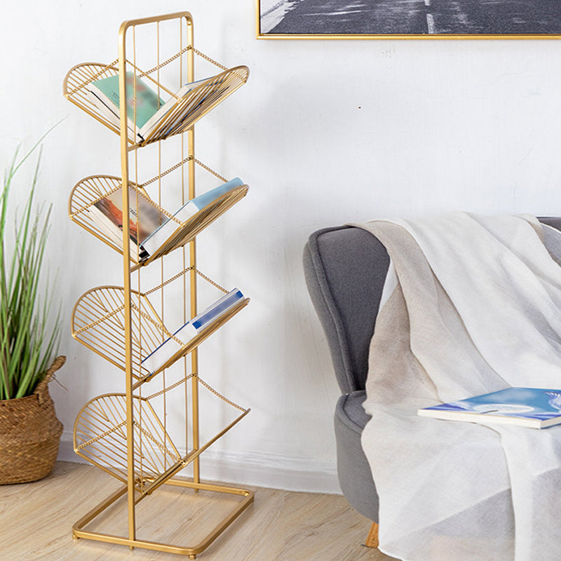 Industrial Geometric Bookcase Metal Book Shelf for Home Office Clearhalo 'Bookcases' 'furn' 'furn_bookcases' 'Furniture' 'furniture_bookcases' 'kitchen' 'kitchen_bookcases' 'Living Room Furniture' 'Office Furniture' 4678568