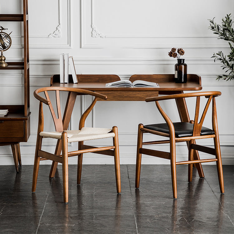 Modern Beech Wishbone Side Chair Matte Finish Wood Dining Chair Clearhalo ' kitchen&dining_furn' 'Dining Chairs' 'Dining Tables & Seating' 'dining_chair' 'furn' 'furn_dining_chair' 'Furniture' 'furniture_dining_chair' 'Kitchen & Dining Furniture' 'kitchen' 4678577