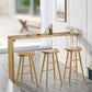 Light Brown Industrial Style Bar Table Pine Wood Milk Tea Shop Casual Bar Table 63"L x 15.7"W x 41.3"H Without Chairs Clearhalo 'Bar Furniture' 'Bar Tables' 'bar_tables' 'furn' 'furn_bar_tables' 'Furniture' 'furniture_bar_tables' 'Kitchen & Dining Furniture' 4678667
