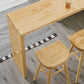 Light Brown Industrial Style Bar Table Pine Wood Milk Tea Shop Casual Bar Table Clearhalo 'Bar Furniture' 'Bar Tables' 'bar_tables' 'furn' 'furn_bar_tables' 'Furniture' 'furniture_bar_tables' 'Kitchen & Dining Furniture' 4678669