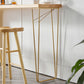 Light Brown Industrial Style Bar Table Pine Wood Milk Tea Shop Casual Bar Table Clearhalo 'Bar Furniture' 'Bar Tables' 'bar_tables' 'furn' 'furn_bar_tables' 'Furniture' 'furniture_bar_tables' 'Kitchen & Dining Furniture' 4678671