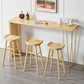 Light Brown Industrial Style Bar Table Pine Wood Milk Tea Shop Casual Bar Table Clearhalo 'Bar Furniture' 'Bar Tables' 'bar_tables' 'furn' 'furn_bar_tables' 'Furniture' 'furniture_bar_tables' 'Kitchen & Dining Furniture' 4678673