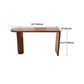 Brown Wood Pub Table with Specialty Table Top Double Pedestal Table - 41.3" H Clearhalo 'Bar Furniture' 'Bar Tables' 'bar_tables' 'furn' 'furn_bar_tables' 'Furniture' 'furniture_bar_tables' 'Kitchen & Dining Furniture' 4678785