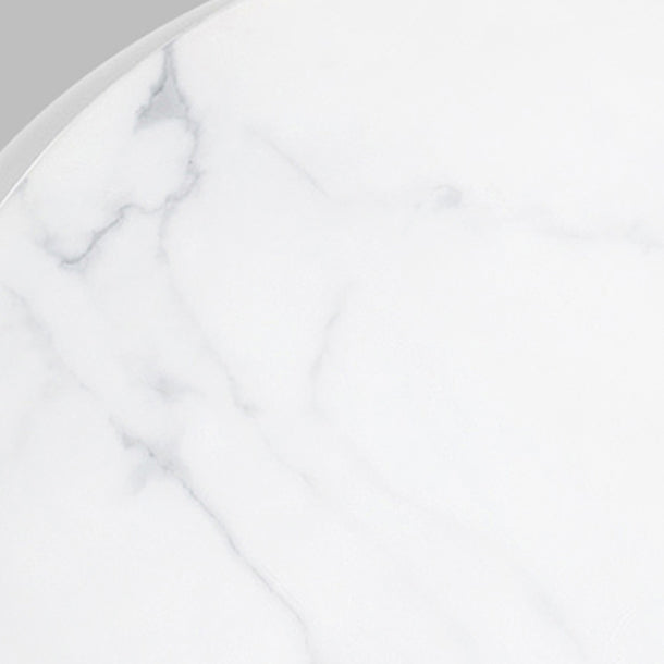 Marble Counter Table with Rectangle Table Top White Double Pedestal Table - 41.3" H Clearhalo 'Bar Furniture' 'Bar Tables' 'bar_tables' 'furn' 'furn_bar_tables' 'Furniture' 'furniture_bar_tables' 'Kitchen & Dining Furniture' 4678875