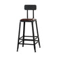 Industrial Iron Armless Footrest Stool Brown Upholstered Stool for Bristol With Back 1 Piece Counter Stool(26"H) Clearhalo 'Bar Furniture' 'Bar Stools' 'bar_stools' 'furn' 'furn_bar_stools' 'furniture_bar_stools' 'Kitchen & Dining Furniture' 'kitchen&dining_furn' 'kitchen' 'kitchen_furn' Furniture' 4678893