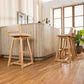 Modern Upholstered Low Back Footrest Bar Stool 29.13'' Rubberwood Stool Clearhalo 'Bar Furniture' 'Bar Stools' 'bar_stools' 'furn' 'furn_bar_stools' 'furniture_bar_stools' 'Kitchen & Dining Furniture' 'kitchen&dining_furn' 'kitchen' 'kitchen_furn' Furniture' 4679000