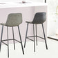 Industrial Bar and Counter Stool Low Back Stool with 4 Legs in Black Clearhalo 'Bar Furniture' 'Bar Stools' 'bar_stools' 'furn' 'furn_bar_stools' 'furniture_bar_stools' 'Kitchen & Dining Furniture' 'kitchen&dining_furn' 'kitchen' 'kitchen_furn' Furniture' 4679072