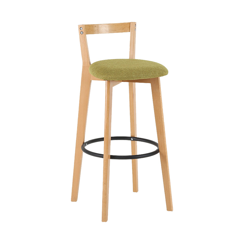 Contemporary Wood Kitchen Dining Room Armless Stool Low Back Bar Stool Green 1 Piece Clearhalo 'Bar Furniture' 'Bar Stools' 'bar_stools' 'furn' 'furn_bar_stools' 'furniture_bar_stools' 'Kitchen & Dining Furniture' 'kitchen&dining_furn' 'kitchen' 'kitchen_furn' Furniture' 4679105