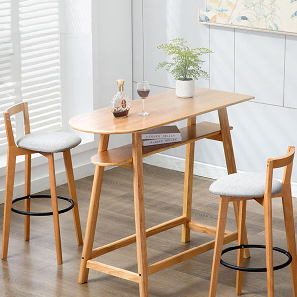 Contemporary Wood Kitchen Dining Room Armless Stool Low Back Bar Stool Clearhalo 'Bar Furniture' 'Bar Stools' 'bar_stools' 'furn' 'furn_bar_stools' 'furniture_bar_stools' 'Kitchen & Dining Furniture' 'kitchen&dining_furn' 'kitchen' 'kitchen_furn' Furniture' 4679106