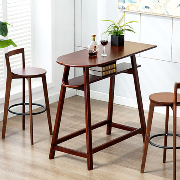 Contemporary Wood Kitchen Dining Room Armless Stool Low Back Bar Stool Clearhalo 'Bar Furniture' 'Bar Stools' 'bar_stools' 'furn' 'furn_bar_stools' 'furniture_bar_stools' 'Kitchen & Dining Furniture' 'kitchen&dining_furn' 'kitchen' 'kitchen_furn' Furniture' 4679113