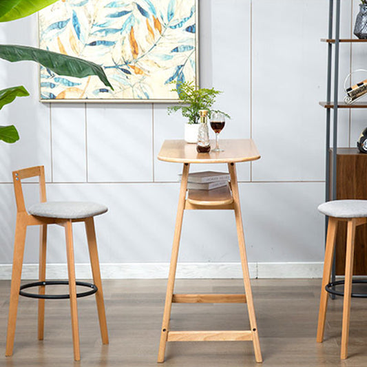 Contemporary Wood Kitchen Dining Room Armless Stool Low Back Bar Stool Clearhalo 'Bar Furniture' 'Bar Stools' 'bar_stools' 'furn' 'furn_bar_stools' 'furniture_bar_stools' 'Kitchen & Dining Furniture' 'kitchen&dining_furn' 'kitchen' 'kitchen_furn' Furniture' 4679117