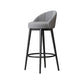 Metal Scandinavian Kitchen Dining Room Armless Stool Low Back Bar Stool Grey 1 Piece Clearhalo 'Bar Furniture' 'Bar Stools' 'bar_stools' 'furn' 'furn_bar_stools' 'furniture_bar_stools' 'Kitchen & Dining Furniture' 'kitchen&dining_furn' 'kitchen' 'kitchen_furn' Furniture' 4679181