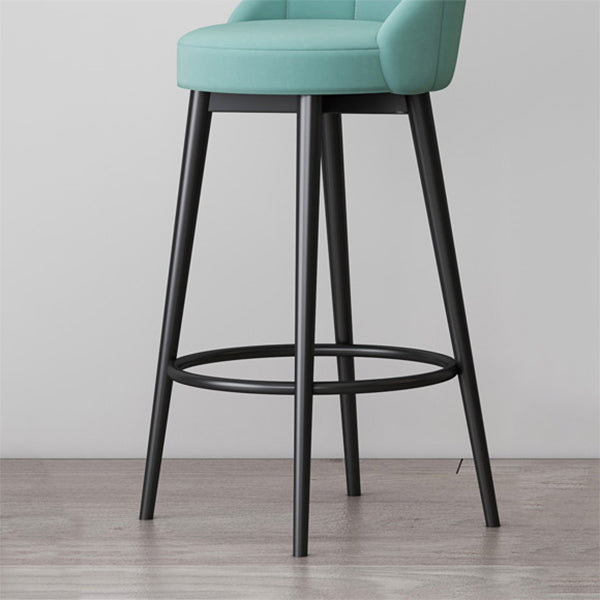 Metal Scandinavian Kitchen Dining Room Armless Stool Low Back Bar Stool Clearhalo 'Bar Furniture' 'Bar Stools' 'bar_stools' 'furn' 'furn_bar_stools' 'furniture_bar_stools' 'Kitchen & Dining Furniture' 'kitchen&dining_furn' 'kitchen' 'kitchen_furn' Furniture' 4679190