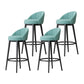 Metal Scandinavian Kitchen Dining Room Armless Stool Low Back Bar Stool Lake Green 4 Piece Set Clearhalo 'Bar Furniture' 'Bar Stools' 'bar_stools' 'furn' 'furn_bar_stools' 'furniture_bar_stools' 'Kitchen & Dining Furniture' 'kitchen&dining_furn' 'kitchen' 'kitchen_furn' Furniture' 4679196
