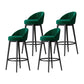 Metal Scandinavian Kitchen Dining Room Armless Stool Low Back Bar Stool Green 4 Piece Set Clearhalo 'Bar Furniture' 'Bar Stools' 'bar_stools' 'furn' 'furn_bar_stools' 'furniture_bar_stools' 'Kitchen & Dining Furniture' 'kitchen&dining_furn' 'kitchen' 'kitchen_furn' Furniture' 4679200