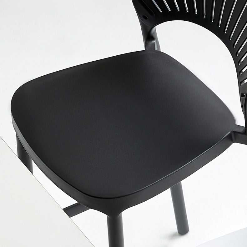 29.53" Plastic Scandinavian Kitchen Dining Room Armless Stool Low Back Bar Stool Clearhalo 'Bar Furniture' 'Bar Stools' 'bar_stools' 'furniture_bar_stools' 'Kitchen & Dining Furniture' 'kitchen&dining_furn' 'kitchen' 'kitchen_furn' Furniture' 4679219