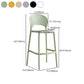 29.53" Plastic Scandinavian Kitchen Dining Room Armless Stool Low Back Bar Stool Clearhalo 'Bar Furniture' 'Bar Stools' 'bar_stools' 'furniture_bar_stools' 'Kitchen & Dining Furniture' 'kitchen&dining_furn' 'kitchen' 'kitchen_furn' Furniture' 4679236