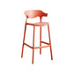 Contemporary Plastic Kitchen Dining Room Arm Stool Low Back Bar Stool Red 1 Piece Bar Stool(30"H) Clearhalo 'Bar Furniture' 'Bar Stools' 'bar_stools' 'furn' 'furn_bar_stools' 'furniture_bar_stools' 'Kitchen & Dining Furniture' 'kitchen&dining_furn' 'kitchen' 'kitchen_furn' Furniture' 4679255