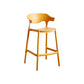 Contemporary Plastic Kitchen Dining Room Arm Stool Low Back Bar Stool Ginger 1 Piece Counter Stool(26"H) Clearhalo 'Bar Furniture' 'Bar Stools' 'bar_stools' 'furn' 'furn_bar_stools' 'furniture_bar_stools' 'Kitchen & Dining Furniture' 'kitchen&dining_furn' 'kitchen' 'kitchen_furn' Furniture' 4679279