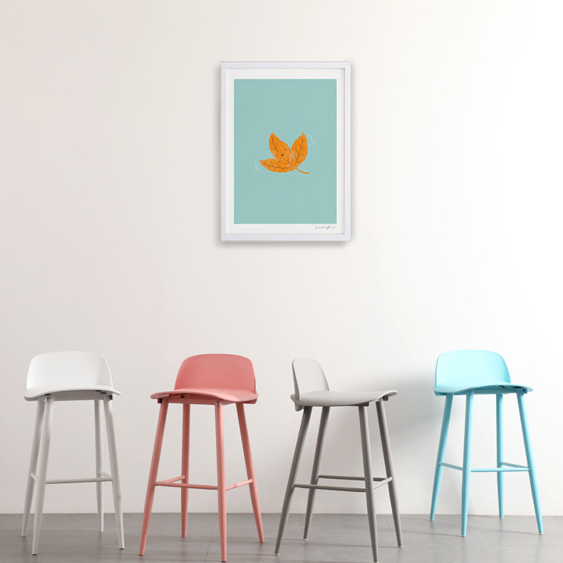 Scandinavian Plastic Kitchen Dining Room Armless Stool Low Back Bar Stool Clearhalo 'Bar Furniture' 'Bar Stools' 'bar_stools' 'furn' 'furn_bar_stools' 'furniture_bar_stools' 'Kitchen & Dining Furniture' 'kitchen&dining_furn' 'kitchen' 'kitchen_furn' Furniture' 4679308