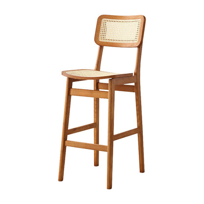 Wood Contemporary Kitchen Dining Room Armless Stool Low Back Bar Stool Tan 1 Piece Clearhalo 'Bar Furniture' 'Bar Stools' 'bar_stools' 'furn' 'furn_bar_stools' 'furniture_bar_stools' 'Kitchen & Dining Furniture' 'kitchen&dining_furn' 'kitchen' 'kitchen_furn' Furniture' 4679356