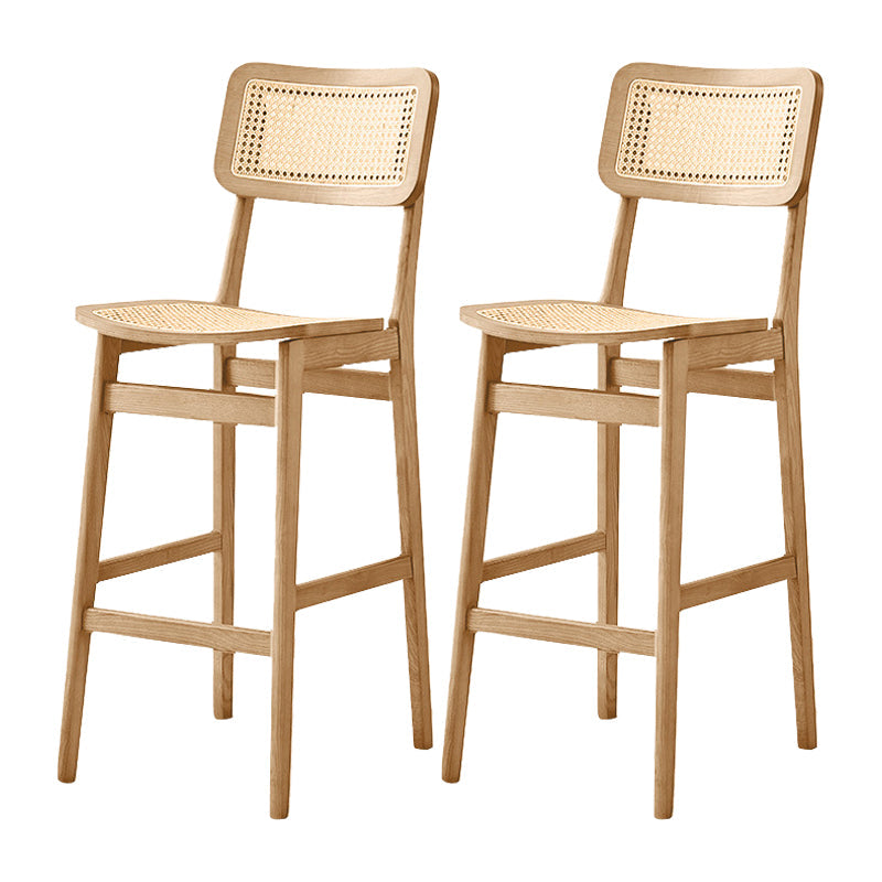 Wood Contemporary Kitchen Dining Room Armless Stool Low Back Bar Stool Wood 2 Piece Set Clearhalo 'Bar Furniture' 'Bar Stools' 'bar_stools' 'furn' 'furn_bar_stools' 'furniture_bar_stools' 'Kitchen & Dining Furniture' 'kitchen&dining_furn' 'kitchen' 'kitchen_furn' Furniture' 4679368