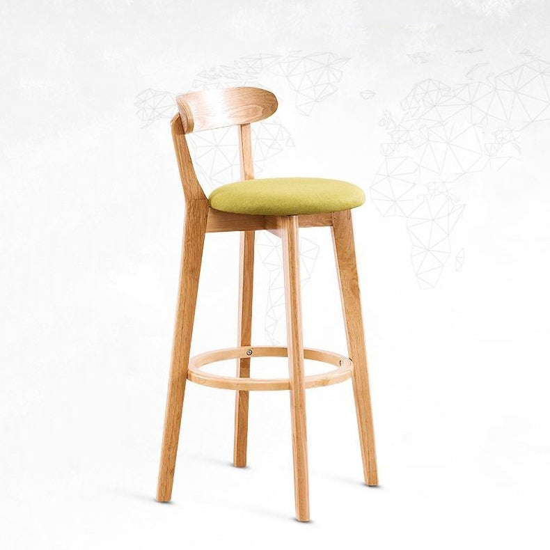 Wood Scandinavian Kitchen Dining Room Armless Stool Low Back Bar Stool Clearhalo 'Bar Furniture' 'Bar Stools' 'bar_stools' 'furn' 'furn_bar_stools' 'furniture_bar_stools' 'Kitchen & Dining Furniture' 'kitchen&dining_furn' 'kitchen' 'kitchen_furn' Furniture' 4679423