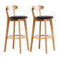 Wood Scandinavian Kitchen Dining Room Armless Stool Low Back Bar Stool Gloss Black 2 Piece Set Clearhalo 'Bar Furniture' 'Bar Stools' 'bar_stools' 'furn' 'furn_bar_stools' 'furniture_bar_stools' 'Kitchen & Dining Furniture' 'kitchen&dining_furn' 'kitchen' 'kitchen_furn' Furniture' 4679426