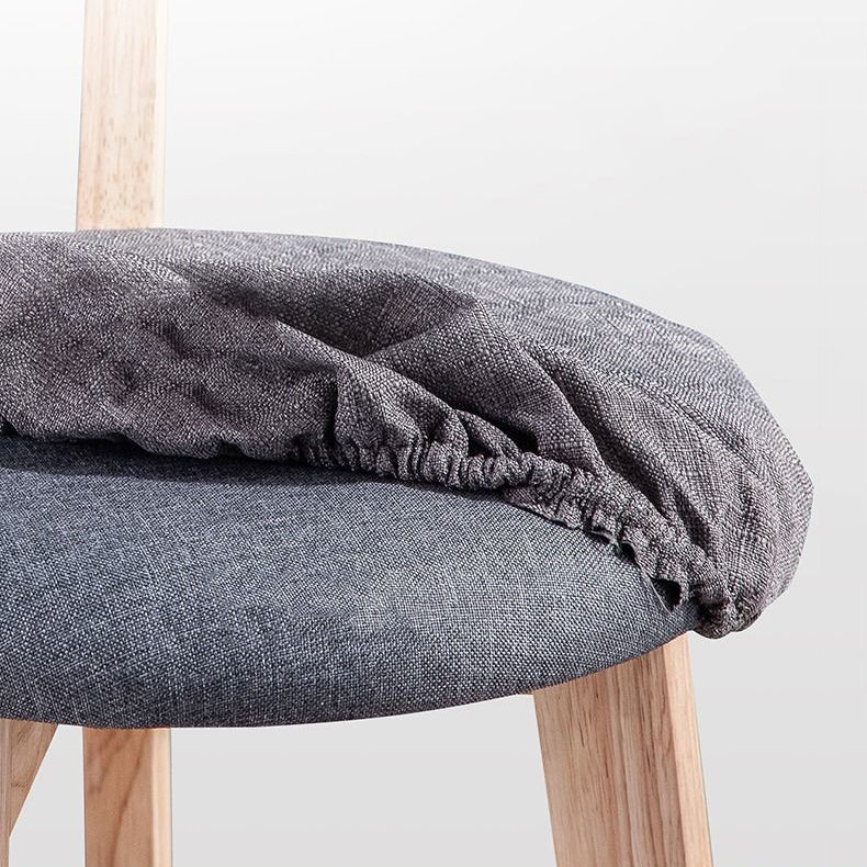 Wood Scandinavian Kitchen Dining Room Armless Stool Low Back Bar Stool Clearhalo 'Bar Furniture' 'Bar Stools' 'bar_stools' 'furn' 'furn_bar_stools' 'furniture_bar_stools' 'Kitchen & Dining Furniture' 'kitchen&dining_furn' 'kitchen' 'kitchen_furn' Furniture' 4679427