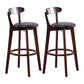 Wood Scandinavian Kitchen Dining Room Armless Stool Low Back Bar Stool Black 2 Piece Set Clearhalo 'Bar Furniture' 'Bar Stools' 'bar_stools' 'furn' 'furn_bar_stools' 'furniture_bar_stools' 'Kitchen & Dining Furniture' 'kitchen&dining_furn' 'kitchen' 'kitchen_furn' Furniture' 4679451