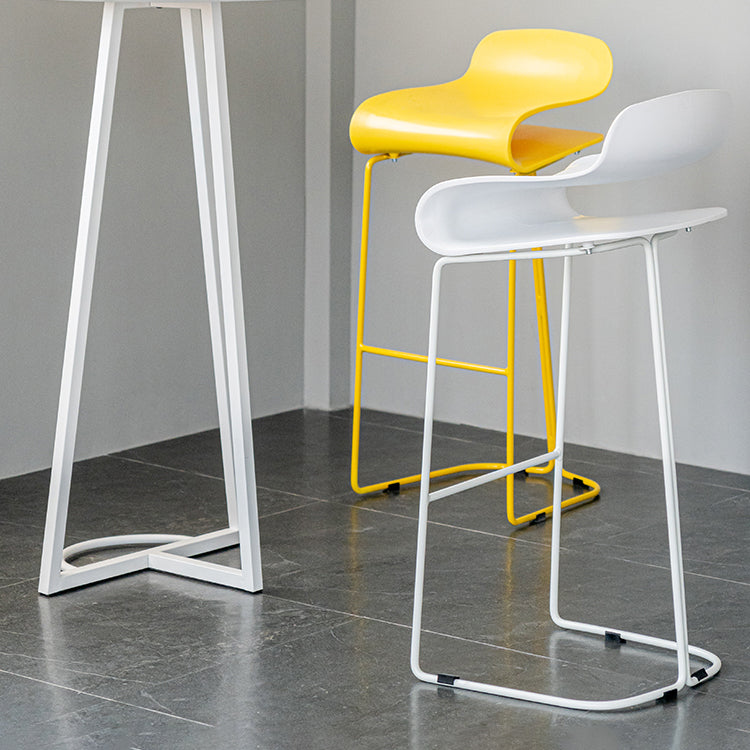 PP Bucket Counter Stools for Home Modern Design Armless Stools with Metal Base Clearhalo 'Bar Furniture' 'Bar Stools' 'bar_stools' 'furn' 'furn_bar_stools' 'furniture_bar_stools' 'Kitchen & Dining Furniture' 'kitchen&dining_furn' 'kitchen' 'kitchen_furn' Furniture' 4679502