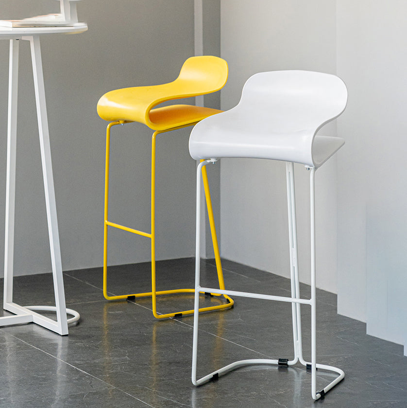PP Bucket Counter Stools for Home Modern Design Armless Stools with Metal Base Clearhalo 'Bar Furniture' 'Bar Stools' 'bar_stools' 'furn' 'furn_bar_stools' 'furniture_bar_stools' 'Kitchen & Dining Furniture' 'kitchen&dining_furn' 'kitchen' 'kitchen_furn' Furniture' 4679517