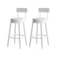 Scandinavian Upholstered Stools for Home Armless Low Back Stools with 4 Metal Legs White 2 Piece Set Clearhalo 'Bar Furniture' 'Bar Stools' 'bar_stools' 'furn' 'furn_bar_stools' 'furniture_bar_stools' 'Kitchen & Dining Furniture' 'kitchen&dining_furn' 'kitchen' 'kitchen_furn' Furniture' 4679525