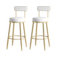 Scandinavian Upholstered Stools for Home Armless Low Back Stools with 4 Metal Legs Clearhalo 'Bar Furniture' 'Bar Stools' 'bar_stools' 'furn' 'furn_bar_stools' 'furniture_bar_stools' 'Kitchen & Dining Furniture' 'kitchen&dining_furn' 'kitchen' 'kitchen_furn' Furniture' 4679530
