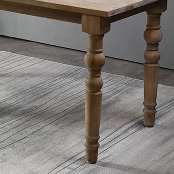 Medieval Modern Pine Wood Table Rectangle Indoor Old Table with 4 Legs Clearhalo ' dining_table' 'Dining Tables & Seating' 'Dining Tables' 'furn' 'furn_dining_table' 'Furniture' 'furniture_dining_table' 'Kitchen & Dining Furniture' 'kitchen&dining_furn' 'kitchen' 'kitchen_dining_table' 4679958