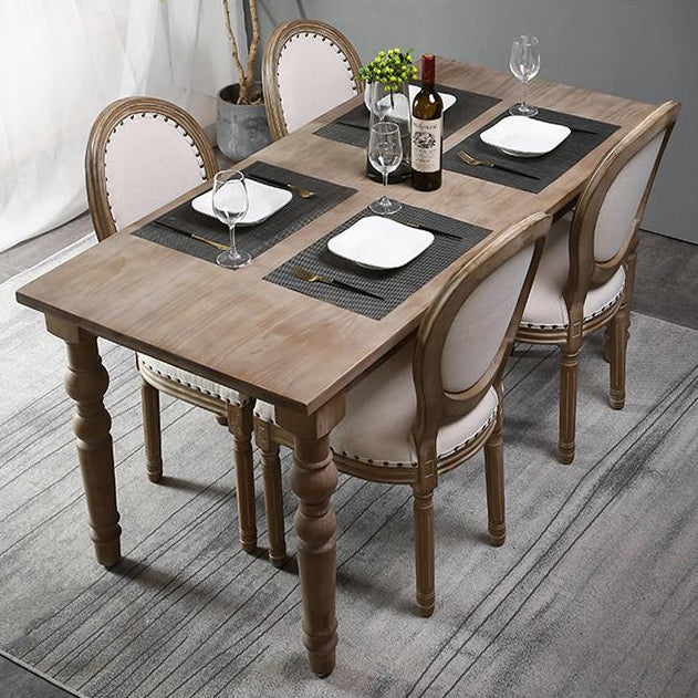 Medieval Modern Pine Wood Table Rectangle Indoor Old Table with 4 Legs Clearhalo ' dining_table' 'Dining Tables & Seating' 'Dining Tables' 'furn' 'furn_dining_table' 'Furniture' 'furniture_dining_table' 'Kitchen & Dining Furniture' 'kitchen&dining_furn' 'kitchen' 'kitchen_dining_table' 4679964