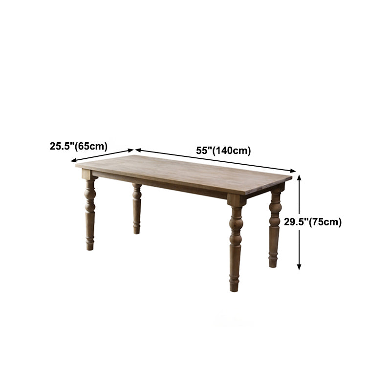 Medieval Modern Pine Wood Table Rectangle Indoor Old Table with 4 Legs Clearhalo ' dining_table' 'Dining Tables & Seating' 'Dining Tables' 'furn' 'furn_dining_table' 'Furniture' 'furniture_dining_table' 'Kitchen & Dining Furniture' 'kitchen&dining_furn' 'kitchen' 'kitchen_dining_table' 4679966